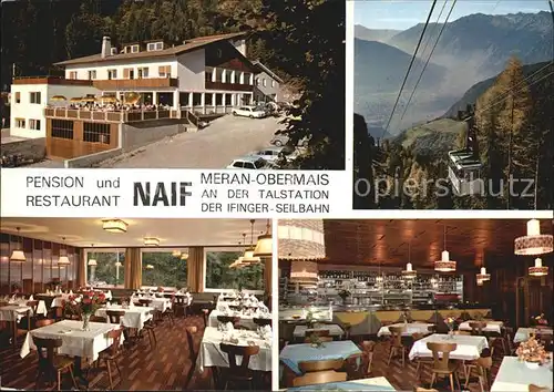 Meran Merano Pension Naif Luftseilbahn