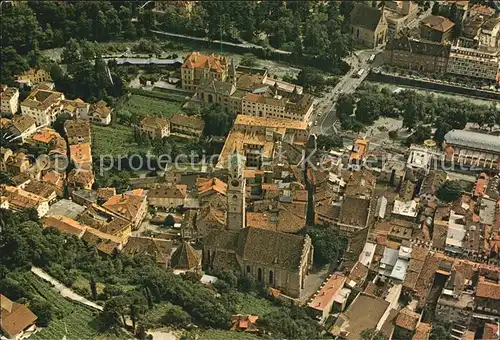 Merano Suedtirol Fliegeraufnahme mit Kirche Kat. Merano