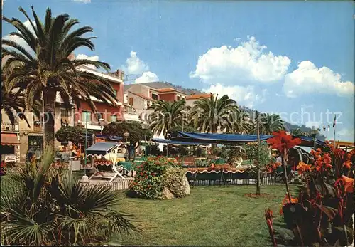 Ceriale Liguria Gruenanlage mit Palmenhain an der Promenade Kat. 