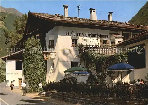 St Leonhard Passeier Sandwirt Hofers Geburtshaus Kat. St Leonhard in Passeier Suedtirol