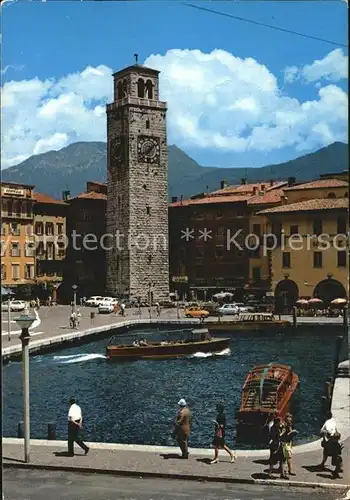 Riva del Garda Hafen mit Aponnale Turm Kat. 