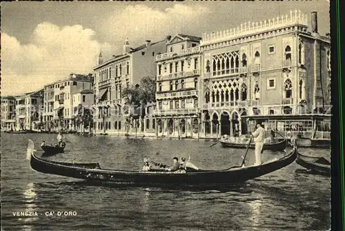 Venezia Venedig Ca d Oro Gondel Kat. 