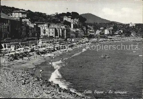 Celle Ligure La spiaggia Kat. Italien