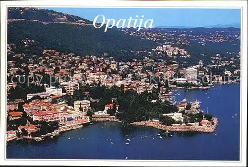 Opatija Istrien Fliegeraufnahme