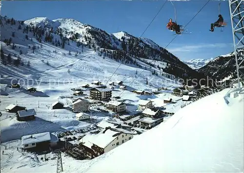 Malbun Doppel Sesselbahn Sareis Winter Kat. Triesenberg Liechtenstein