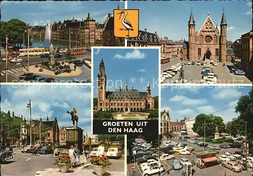 Den Haag Teilansichten Rathaus Marktplatz Kat. s Gravenhage