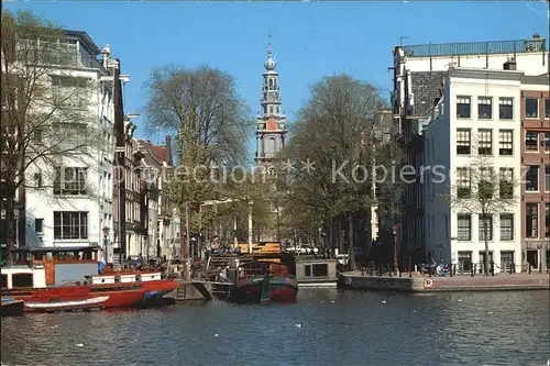 Amsterdam Niederlande Amstel met Zuiderkerk Kat. Amsterdam