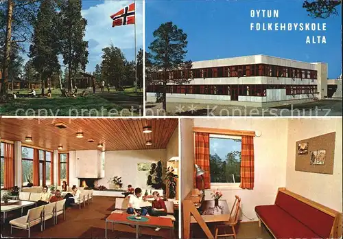 Alta Norwegen Oytun Folkehoyskole Kat. Alta