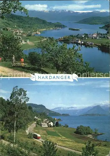 Hardanger Norheimsund og parti fra vegen Norheimsund Oystese Kat. Norwegen