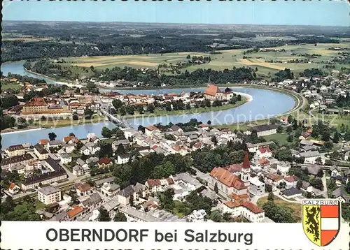 Oberndorf Salzburg Salzach Fliegeraufnahme Kat. Oberndorf bei Salzburg