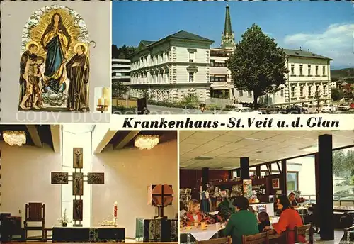 St Veit Glan Krankenhaus der Barmherzigen Brueder Kapelle Speisesaal Kat. St. Veit an der Glan