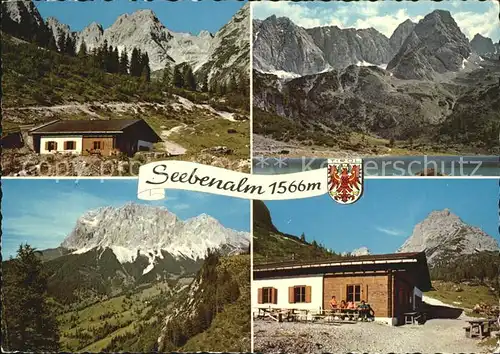 Ehrwald Tirol Seebenalm Gruenstein Seebensee Drachenkopf Zugspitze Sonnenspitze