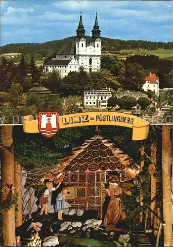 Linz Donau Poestlingberg Wallfahrtskirche Haensel und Gretel Maerchengrottenbahn Kat. Linz