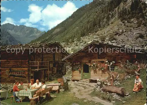 Ginzling Alm im Zillertal Tristenbachalm in der Floite Kat. Mayrhofen