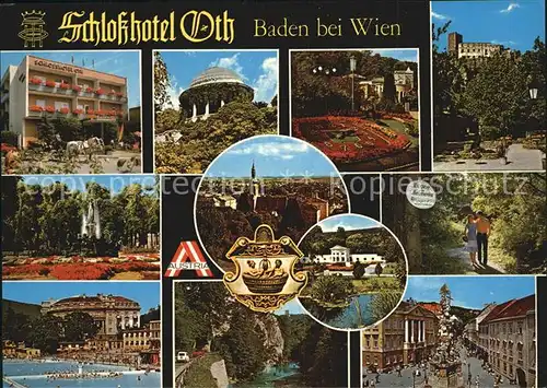 Baden Wien Schlosshotel Oth Teilansichten Kat. Baden