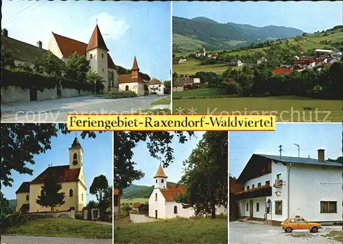 Raxendorf Waldviertel Heiligenblut Panorama Kirche Kapelle Zeining Gasthaus Geyer Feistritz Kat. Raxendorf