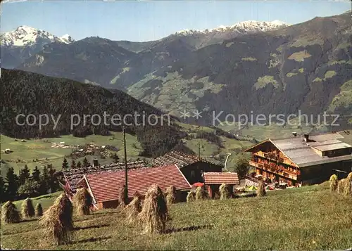 Zell Ziller Tirol Alpengasthof Enzianhof Panorama Kat. Zell am Ziller