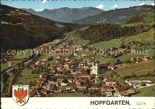 Hopfgarten Brixental Fliegeraufnahme Barocke Pfarrkirche  Kat. Hopfgarten im Brixental