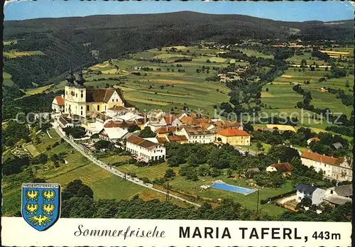 Maria Taferl Fliegeraufnahme Basilika  Kat. Maria Taferl Donau