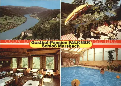 Hofkirchen Muehlkreis Gasthaus Pension Falkner Schloss Marsbach Kat. Hofkirchen im Muehlkreis