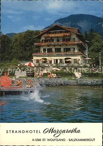 St Wolfgang Salzkammergut Strandhotel Margaretha Kat. St. Wolfgang im Salzkammergut