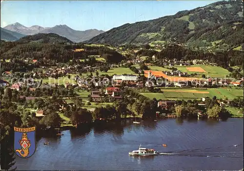 Seeboden Kaernten Fliegeraufnahme mit Millstaettersee Kat. Seeboden Millstaettersee