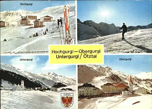 Obergurgl Soelden Tirol mit Hochgurgl und Untergurgl Kat. Soelden oetztal