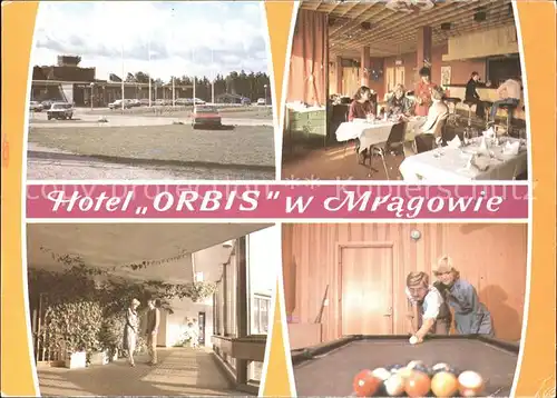 Mragowo Sensburg Hotel Orbis Restaurant Billard Kat. 