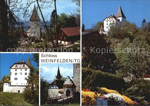 Weinfelden Schloss Turm Ansichten Kat. Weinfelden