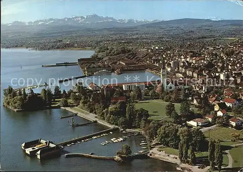 Romanshorn Bodensee Luftaufnahme Saentis 