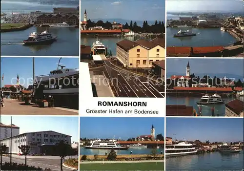 Romanshorn Bodensee Groesster Hafen SBB Flotte Seeparkanlagen