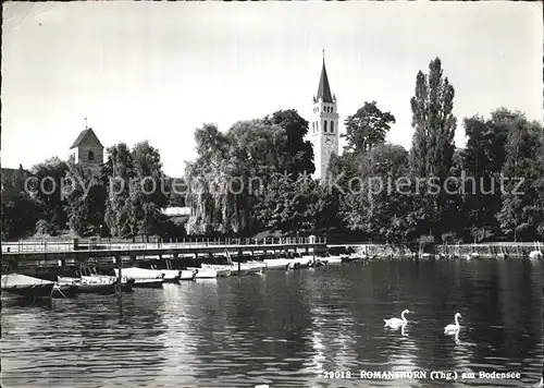 Romanshorn Bodensee Kirche Bootshafen