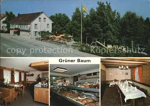 Steinebrunn Gruener Baum Restaurant Metzgerei Kat. Steinebrunn