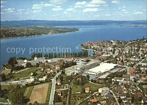 Steckborn TG Untersee Bernina Kunstseide AG Luftbild Kat. Steckborn