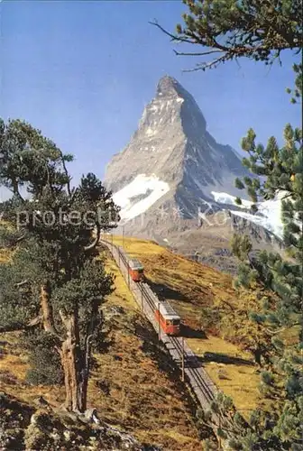 Gornergratbahn Matterhorn Zermatt  Kat. Gornergrat