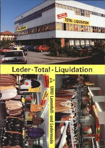 Horn Arbon Leder Total Liquidation UHU Lammfell Ledermode Kat. Horn