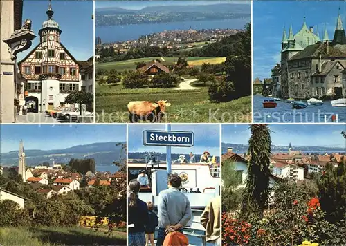 Steckborn TG Untersee Rathaus Schloss Hafen Kat. Steckborn