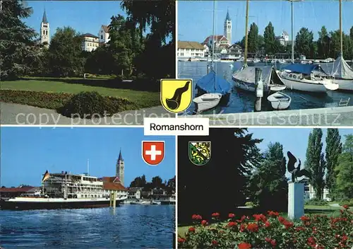 Romanshorn Bodensee Kirche Faehrschiff Denkmal Bootshafen