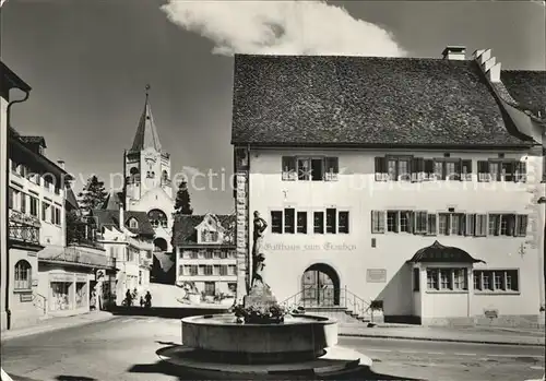 Weinfelden Rathausplatz Gasthaus zum Trauben Kat. Weinfelden