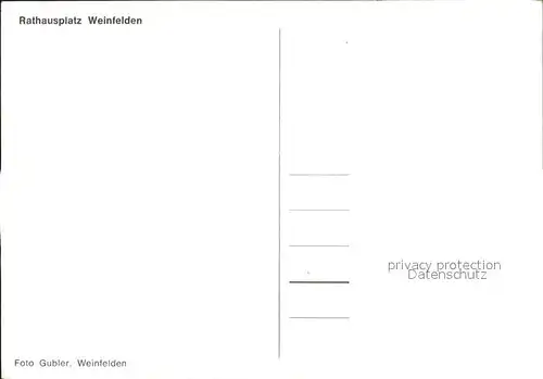 Weinfelden Rathausplatz Gasthaus zum Trauben Kat. Weinfelden