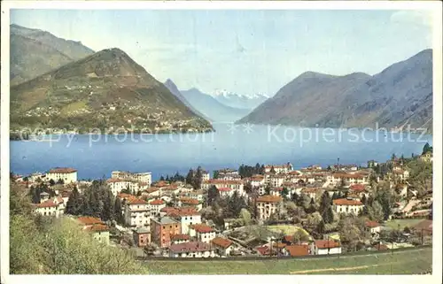 Paradiso Lago di Lugano Vista verso Porlezza Luganersee Kat. Paradiso