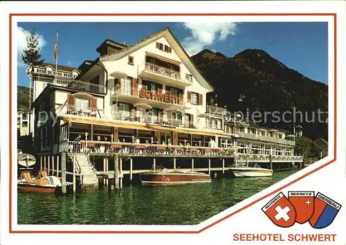 Gersau Vierwaldstaettersee Seehotel Schwert Kat. Gersau