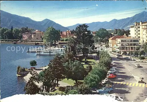 Locarno Lago Maggiore Gesamtansicht mit Schifflaende