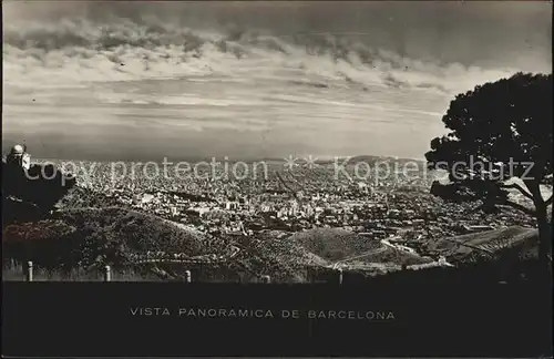 Barcelona Cataluna Vista panoramica desde el Tibidabo Kat. Barcelona