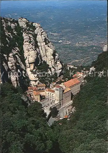 Montserrat Kloster Fliegeraufnahme Kat. Spanien