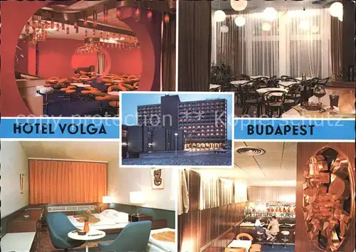 Budapest Hotel Volga Bar Gastraum Gaestezimmer Kat. Budapest