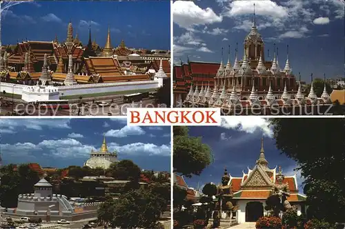Bangkok Wat Phra Kaeo wat Ratchanatda Pom Maha Kan The Golden Mount Wat Arun Kat. Bangkok