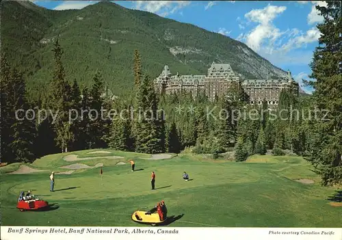 Alberta  Banff Springs Hotel National Park Golfplatz Kat. Kanada