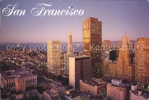 San Francisco California Skyline at dusk Kat. San Francisco