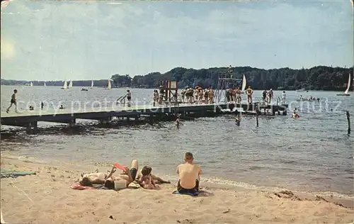 Michigan Lakeside Beach at Spring Lake Kat. Michigan